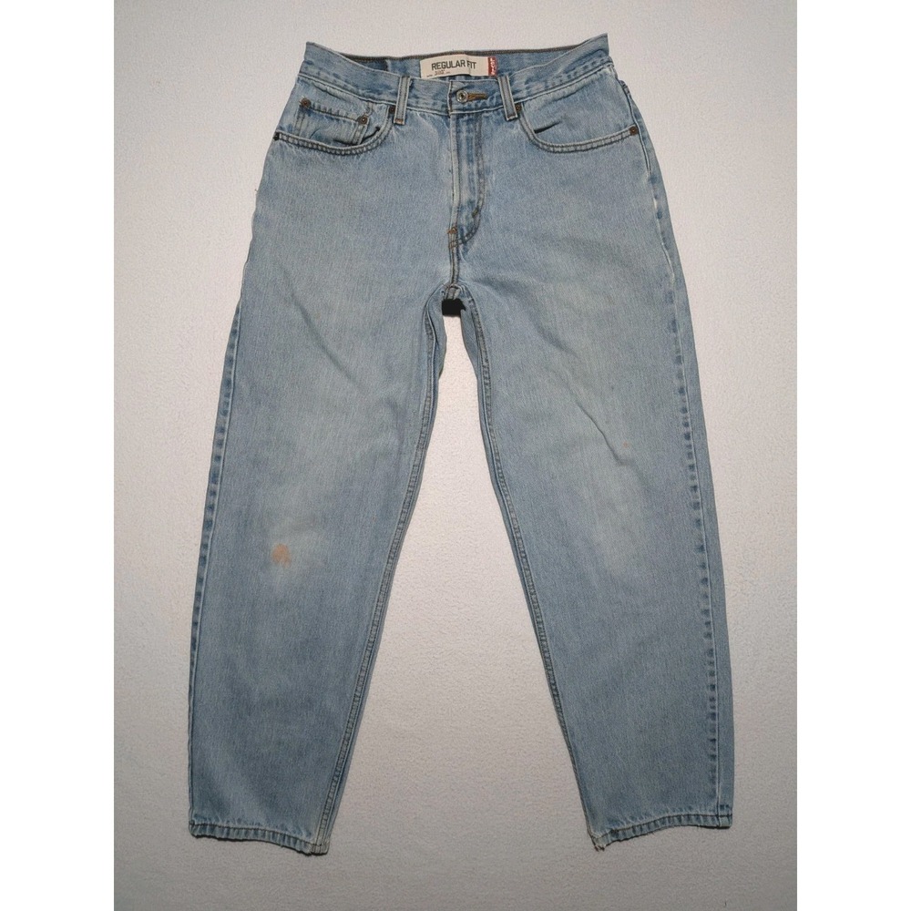 VTG Levi's 560‎ Jeans 31x30 Light Wash Made in Lesotho Distressed USA